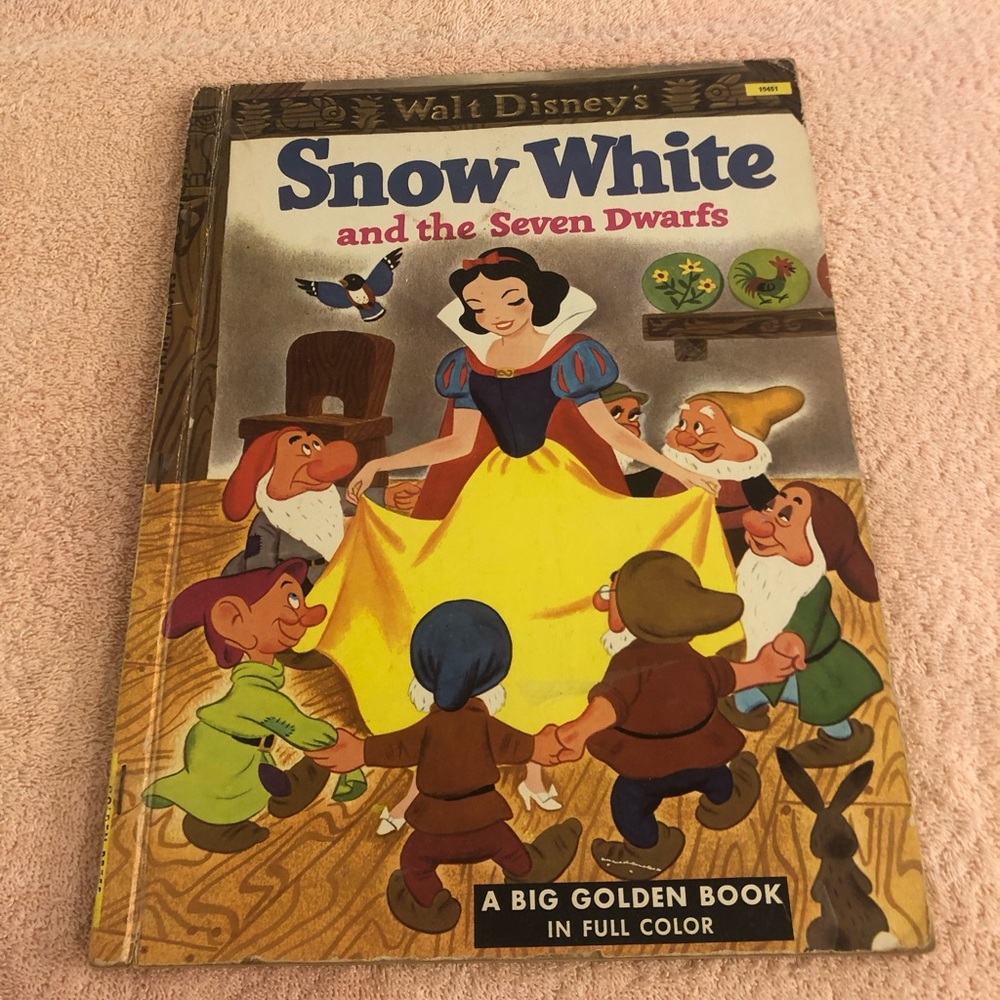 Vintage 1952 A Big Golden Book Walt Disney’s Snow White and The Seven Dwarfs
